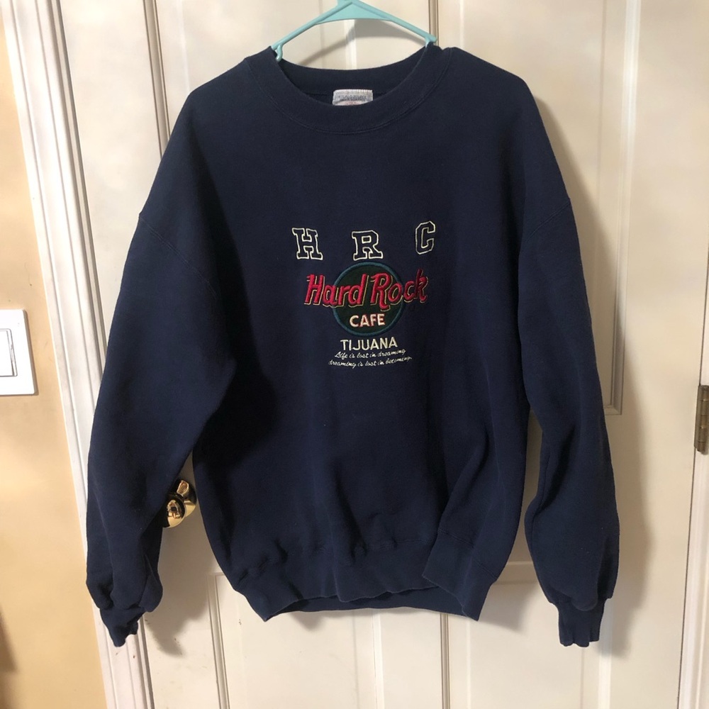 Vintage 1990s Hard Rock Cafe Tijuana Crew Neck Sweatshirt Size XL
